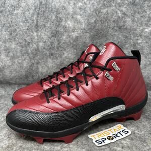 Oklahoma Sooners Jordan 12 Savage 3 PE Mid Football Cleats Mens Sz 15 FJ6224-601